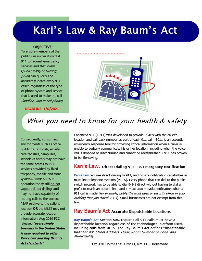 Kari's Law & Ray Baum's Act